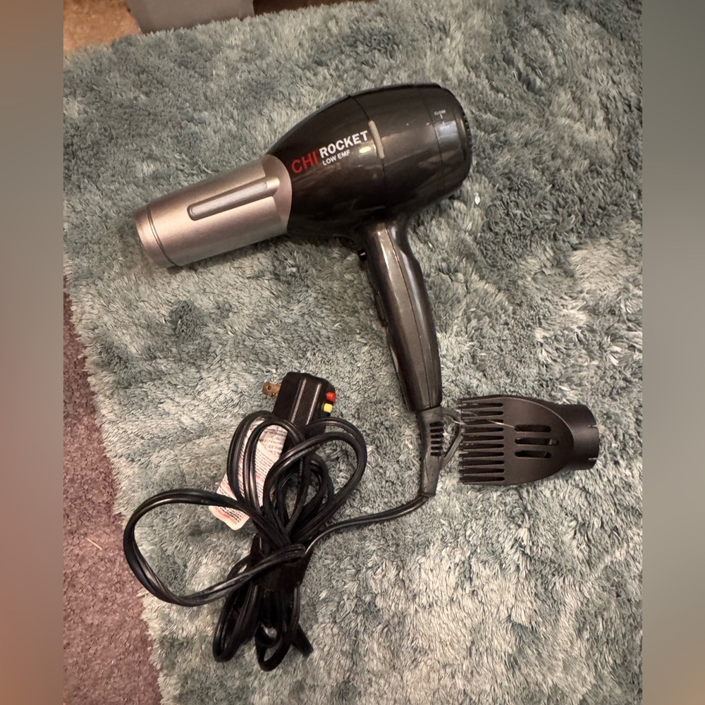 Chi Rocket Professional Hair Dryer - Black and Silver